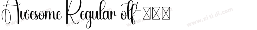 Awesome Regular otf字体转换